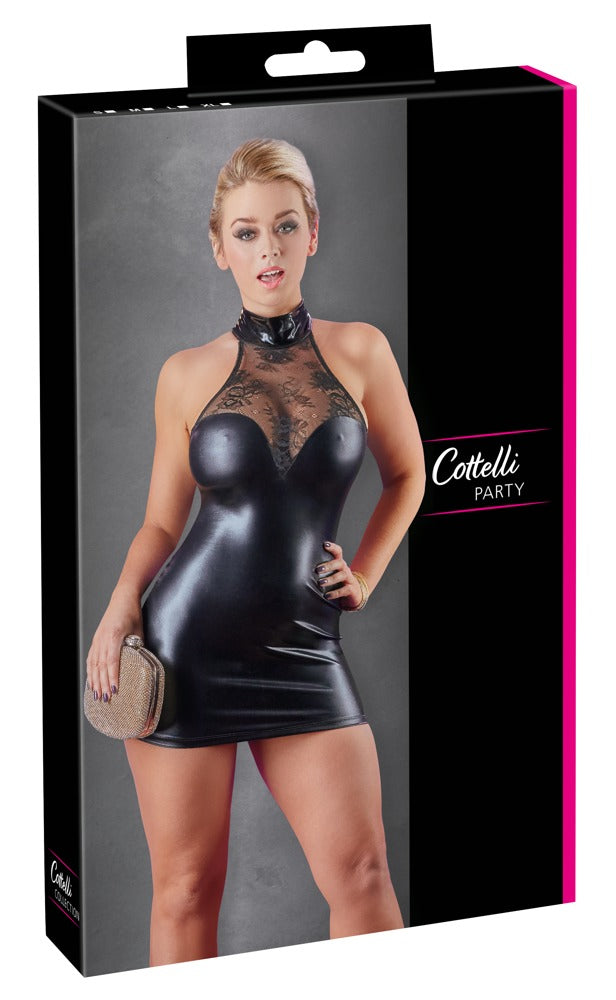 Cottelli Party - Enges kurzes Kleid im Wetlook