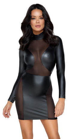 Cottelli Party - Enges kurzes Langarm Kleid