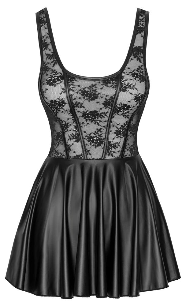 Cottelli Party Träger-Minikleid im edlen Material-Mix – freigestellte Vorderansicht
