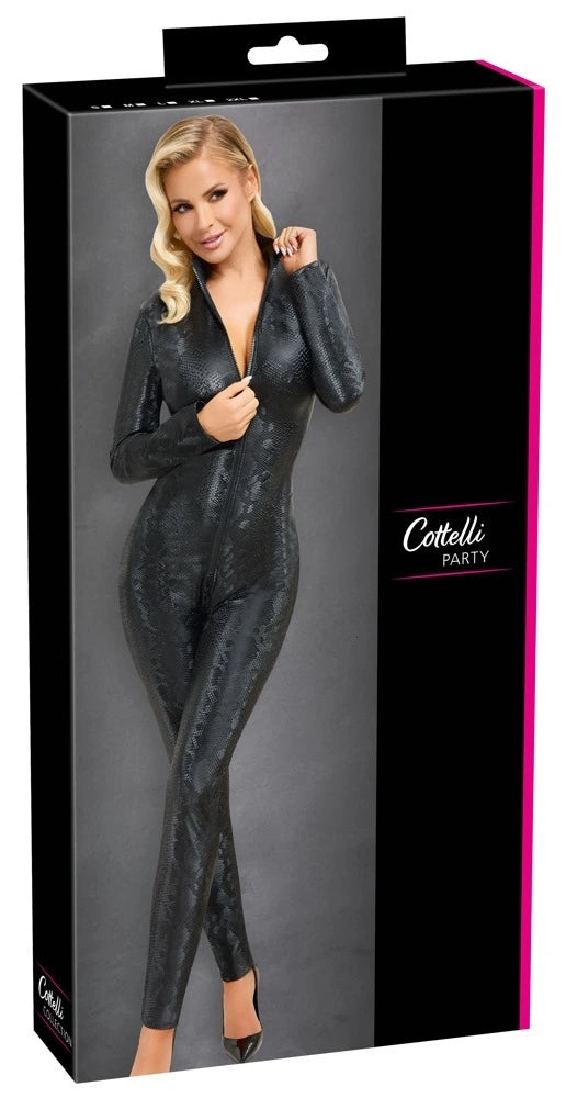 Cottelli Party - Overall im Schlangenhaut-Look