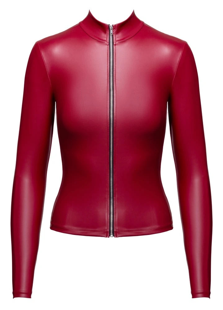 Cottelli Party - Tailliertes Langarm-Top Rot