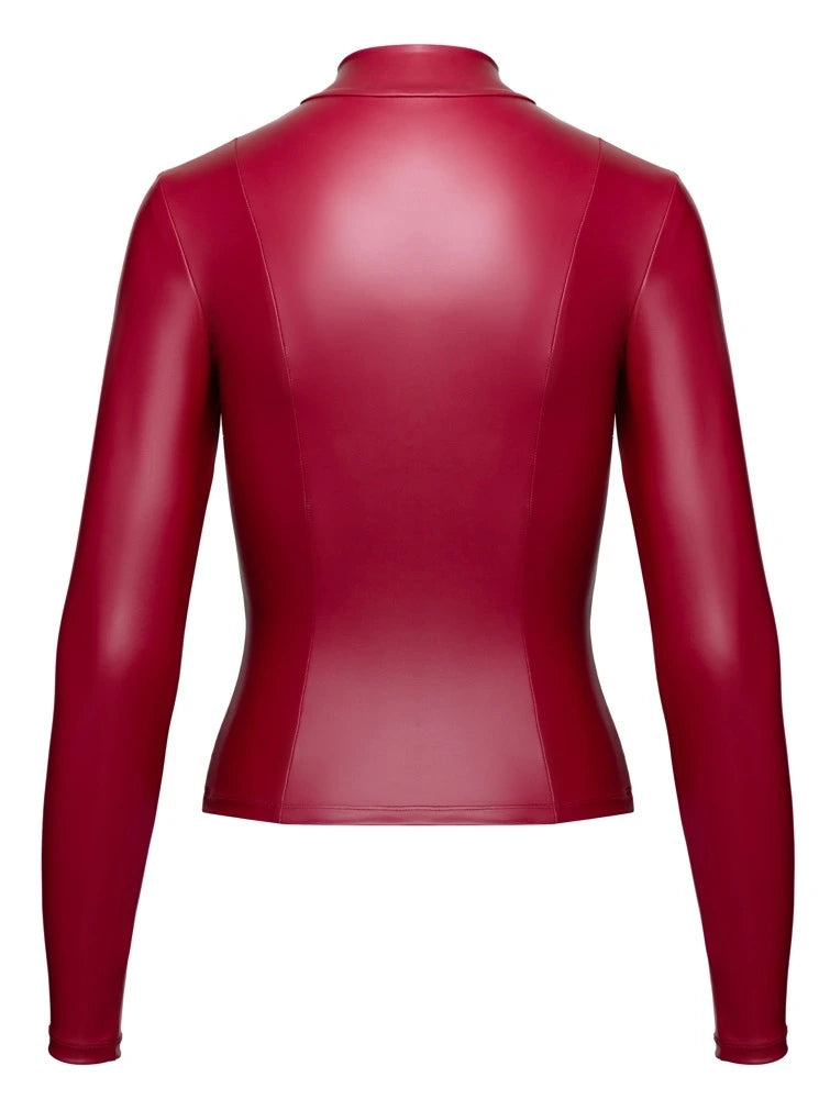 Cottelli Party - Tailliertes Langarm-Top Rot