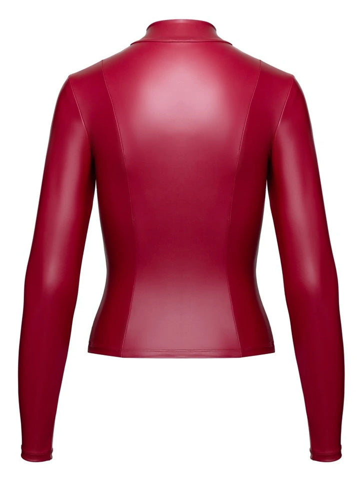 Cottelli Party - Tailliertes Langarm-Top Rot