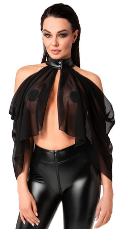 Noir Handmade - transparenter Bolero Opium F349