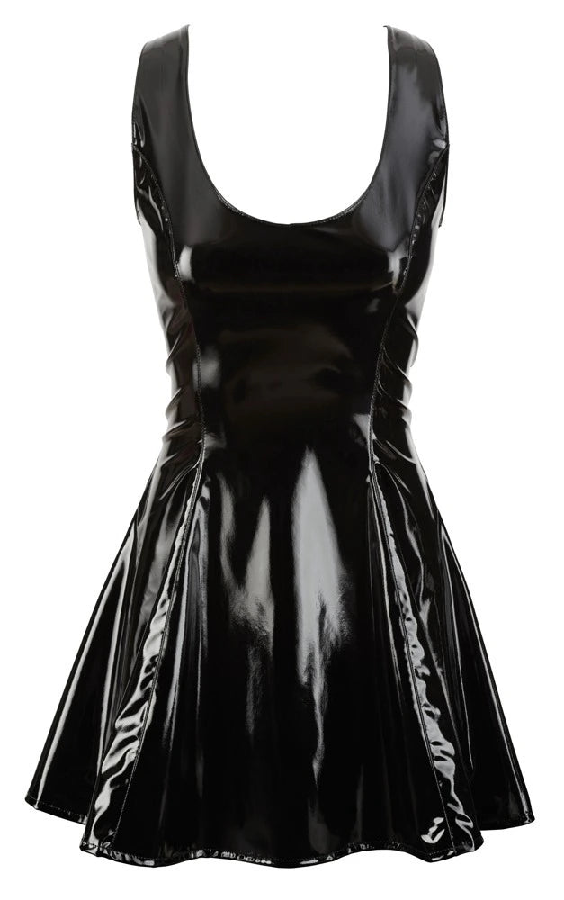 Black Level - Kleid aus Lack schwarz