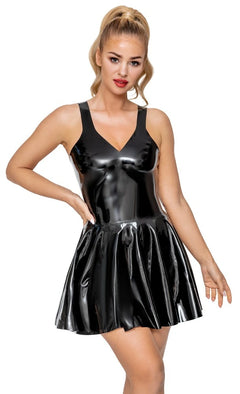 LateX - Falten Minikleid aus Latex