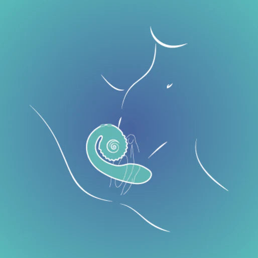 SVibe - Snail GIZI dualer G-Punkt Vibrator türkis