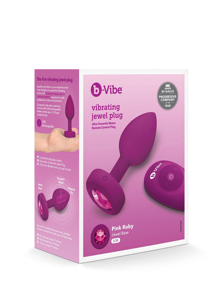 B-Vibe B-Vibe Vibrating Jewel Plug S/M 3