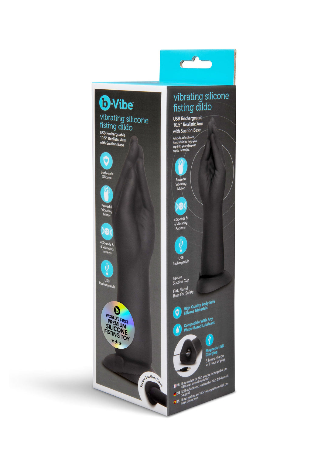 B-Vibe Vibrating Silicone Fisting Dildo 2