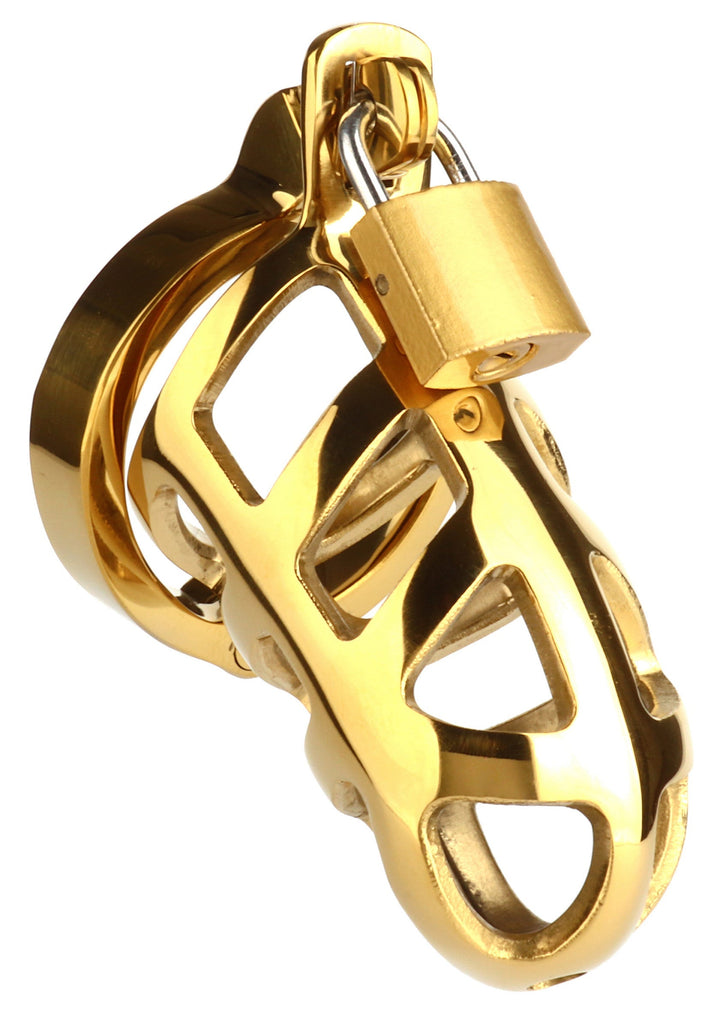 Mr. Steel Brutal Chastity Cage Gold 4