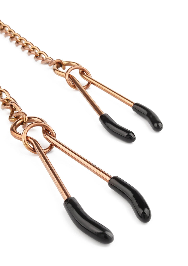 Mr. Steel Tweezer Nipple Clamps Gold 6