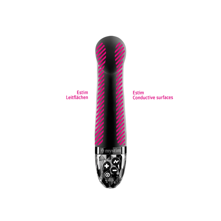 Mystim - Right on Ron Black E-Stim Vibrator