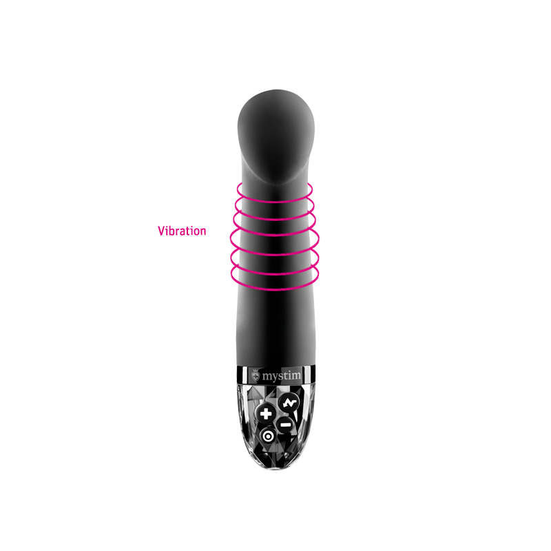 Mystim - Right on Ron Black E-Stim Vibrator