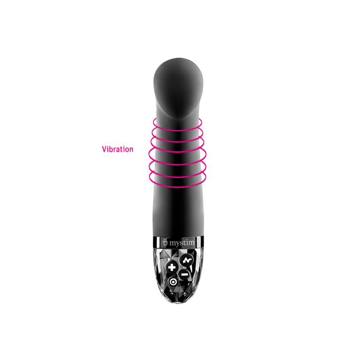 Mystim - Right on Ron Black E-Stim Vibrator