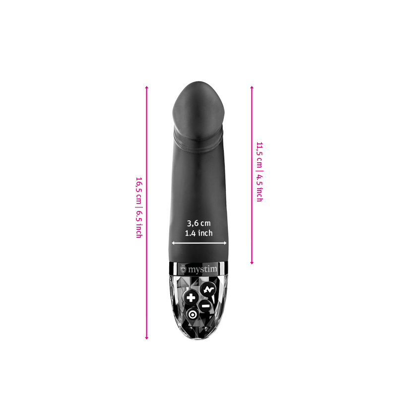 ´Mystim - Real Deal Neal Black E-Stim Vibrator