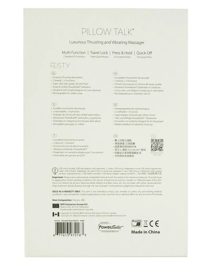 Pillow Talk - Feisty-Stoßender Vibrator - Pink