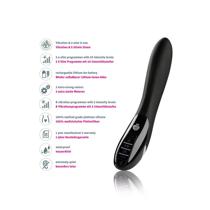 ´Mystim - Electric Eric Black E-Stim Vibrator