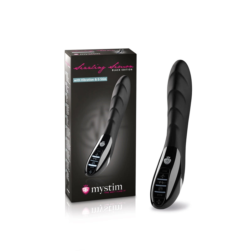 ´Mystim - Sizzling Simon Black E-Stim Vibrator