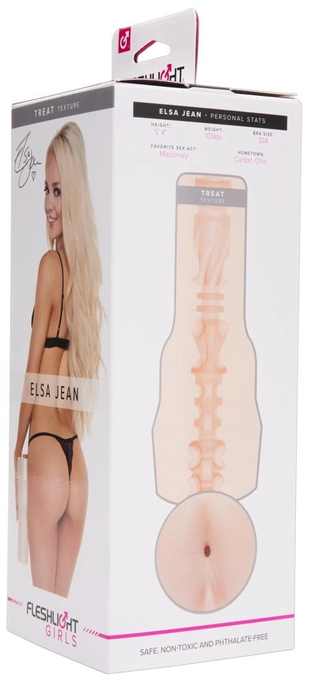 Fleshlight Girls Elsa Jean Treat Masturbator in Hautton – hautfreundliches Material, diskrete Verpackung