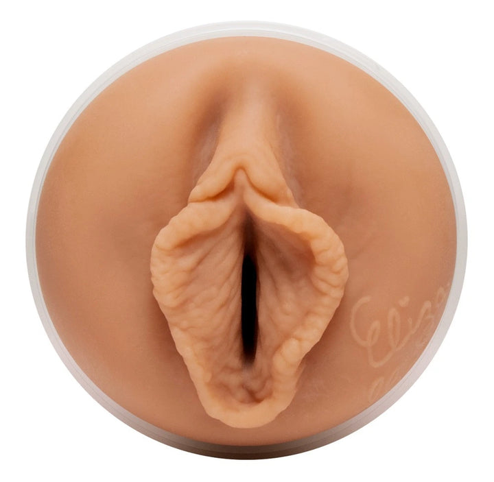 Fleshlight Eliza Ibarra Ethereal Masturbator, realistische Vagina-Öffnung in Hautton, hochwertiges SuperSkin-Material