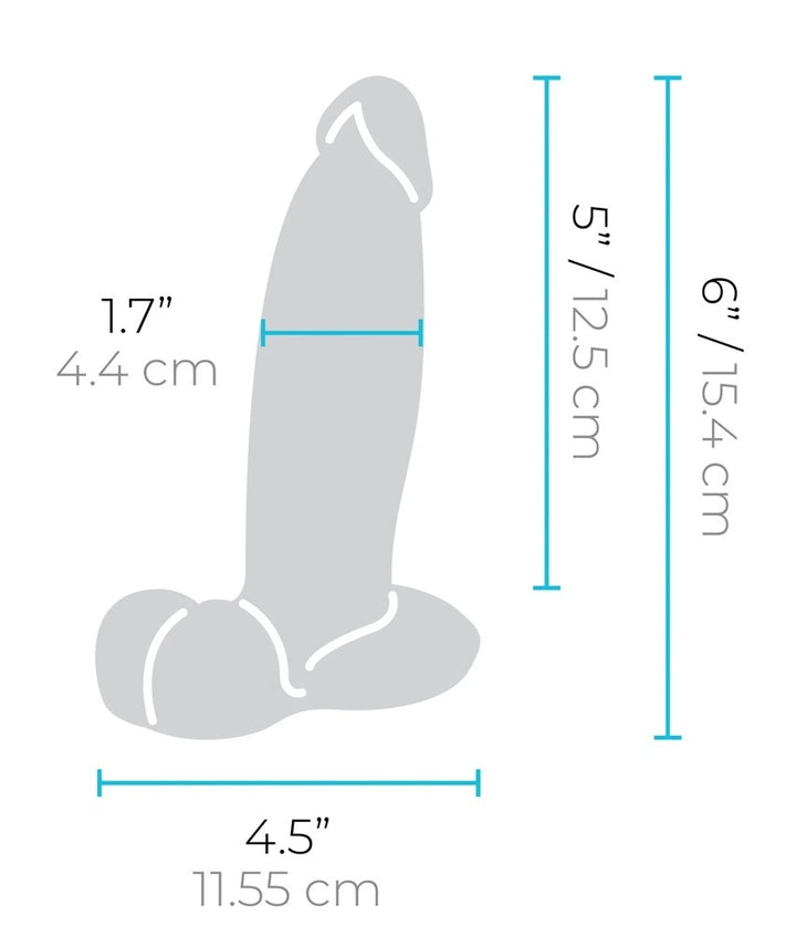 b-Vibe - slipskin girthy Dildo 15,40 cm