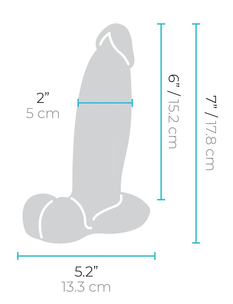 b-Vibe - slipskin girthy Dildo 17,80 cm