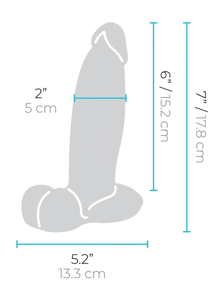 b-Vibe - slipskin girthy Dildo 17,80 cm
