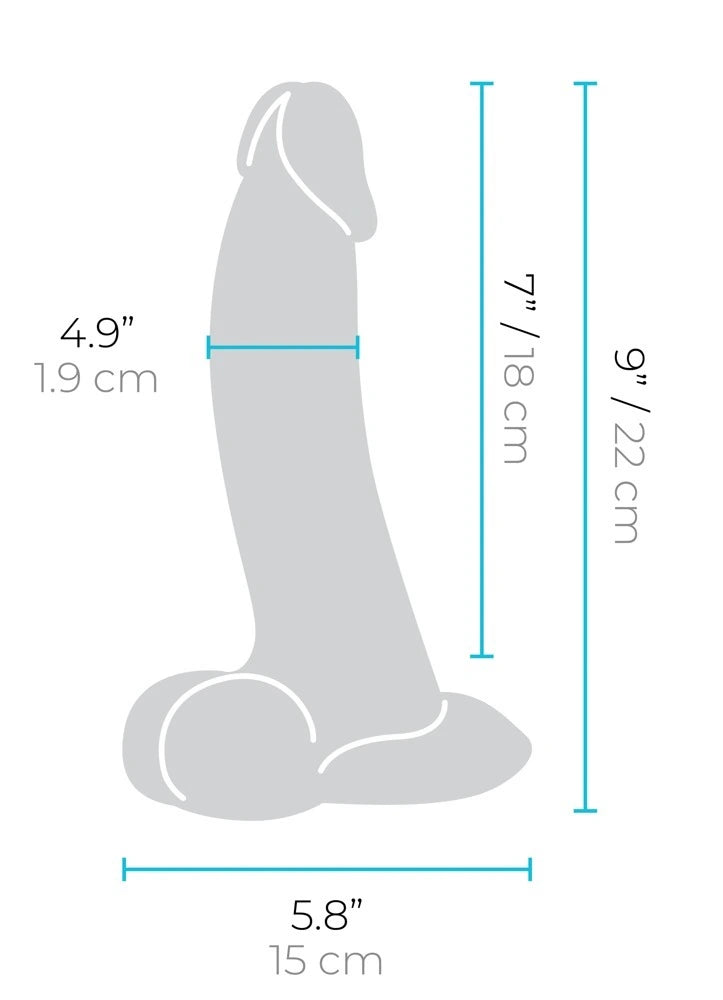 b-Vibe - slipskin curvy 22,30 cm