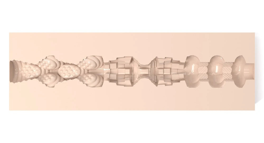 Fleshlight Kayley Gunner Masturbator in Hautton mit strukturiertem Innentunnel und premium Sleeve-Design
