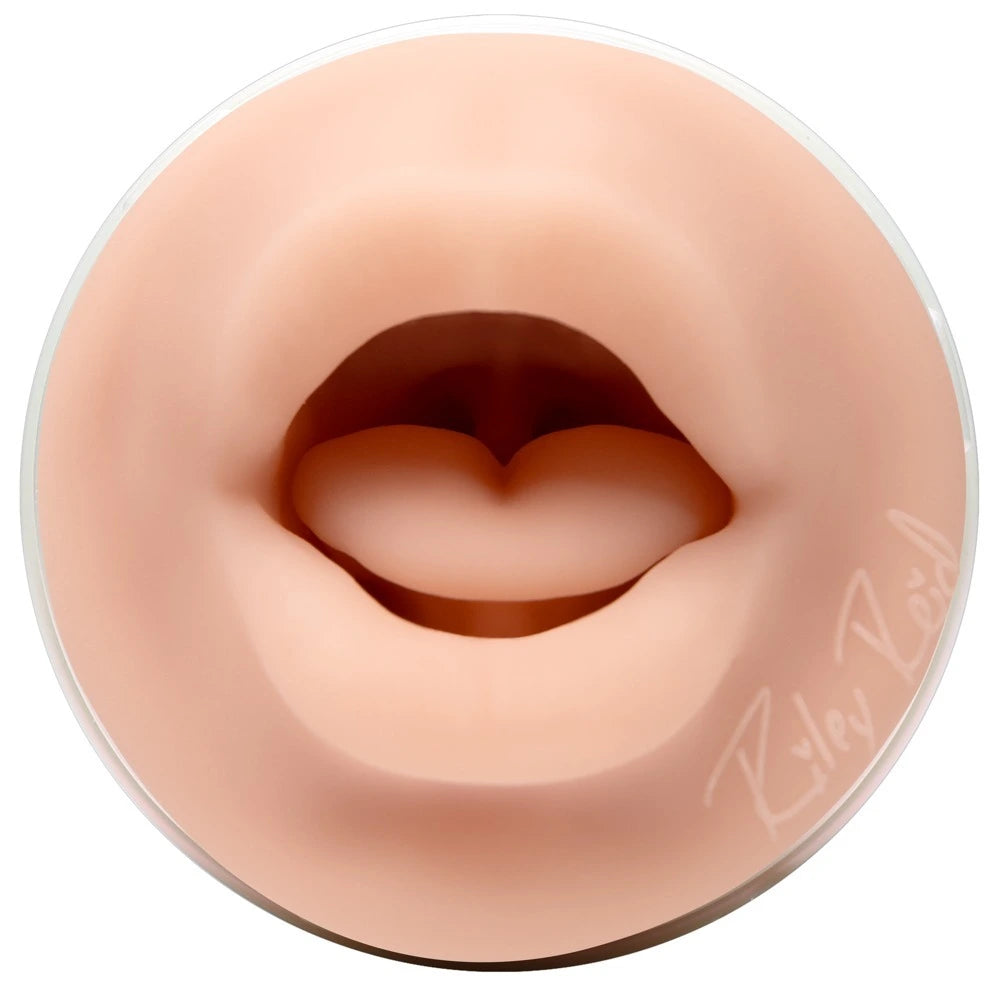 Fleshlight Riley Reid Insomnia Masturbator Mund in Hautfarbe, realistisches Premium-Silikon mit Lippen-Öffnung
