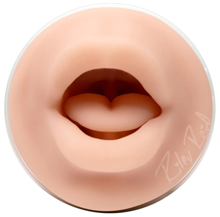 Fleshlight Riley Reid Insomnia Masturbator Mund in Hautfarbe, realistisches Premium-Silikon mit Lippen-Öffnung