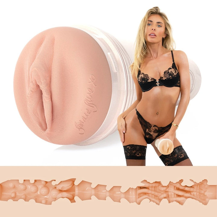 Fleshlight Bonnie Blue Masturbator Original Vagina in Hautfarbe – realistisches Design aus hochwertigem SuperSkin-Material