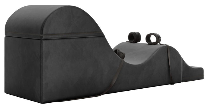 Seitliche Ansicht des extrabreiten Aria Bondage Loungers Plus Size