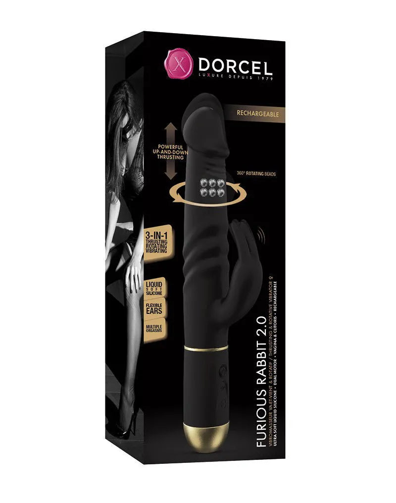 Dorcel - Furious Rabbit 2.0 stoßender Perlen Rabbitvibrator