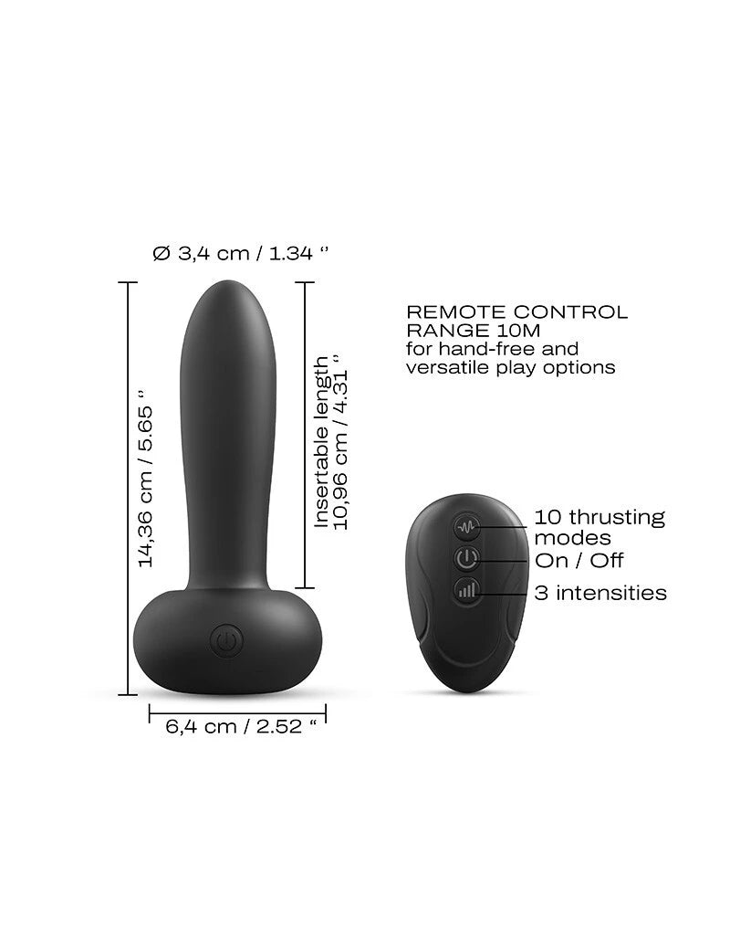 Dorcel - "Deep Thrust" Stoßender und vibrierender Vibrator mit Fernbedienung