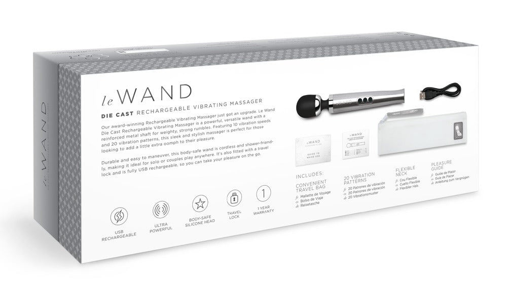 Le Wand - Die Cast Rechargeable silber