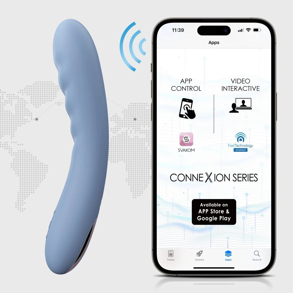 Svakom - Ava Neo stoßender Vibrator - blau