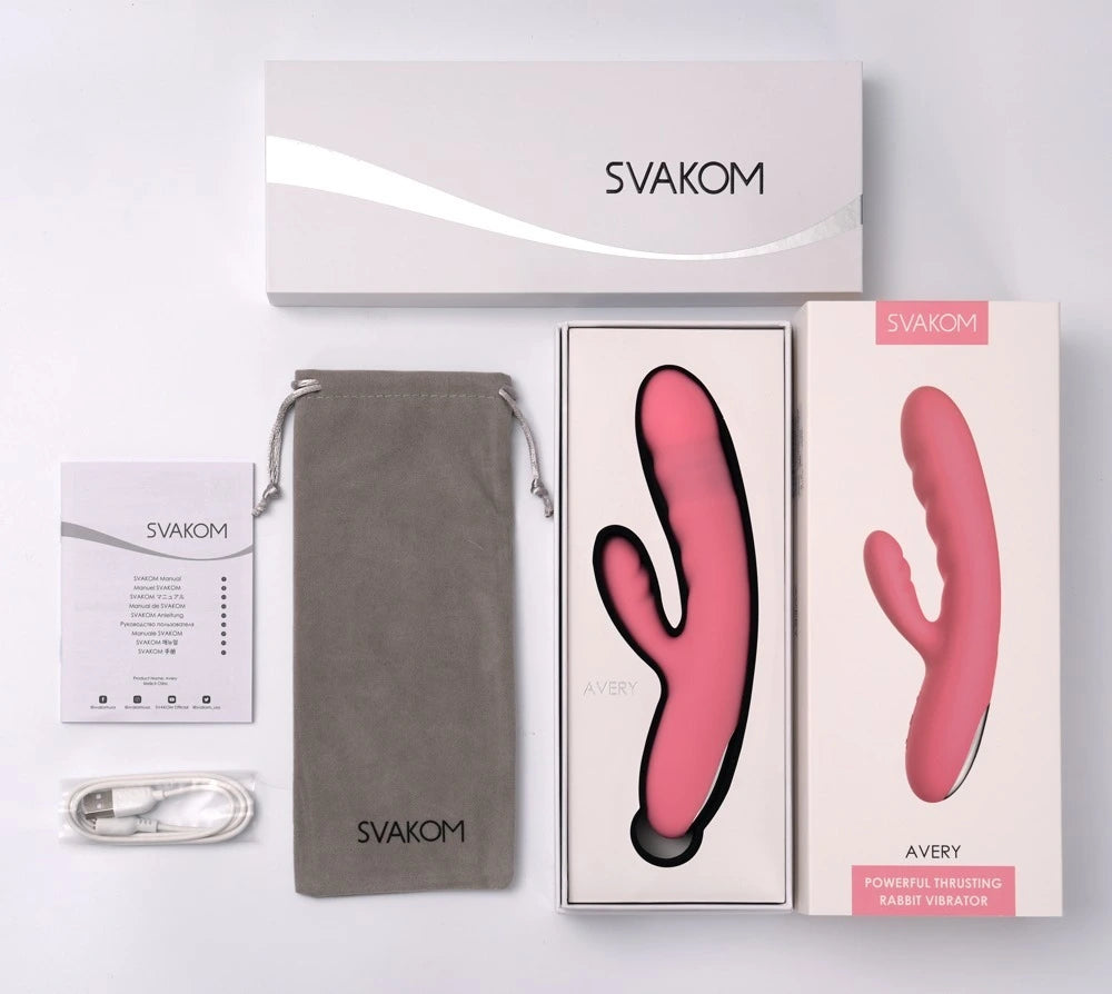 SVAKOM - Avery Rabbit Vibrator pink