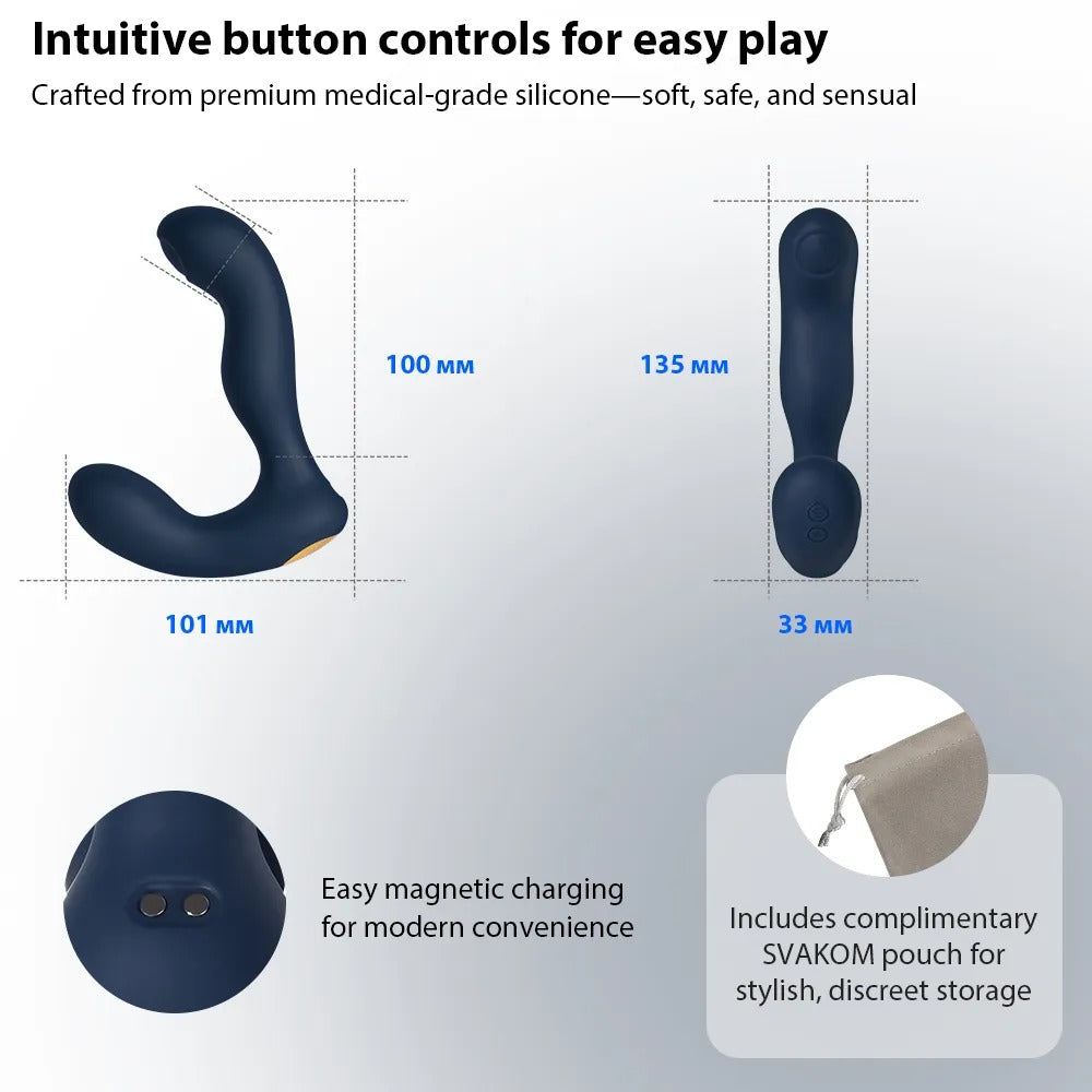 SVAKOM Iker Neo – Prostatavibrator mit Klopffunktion und App