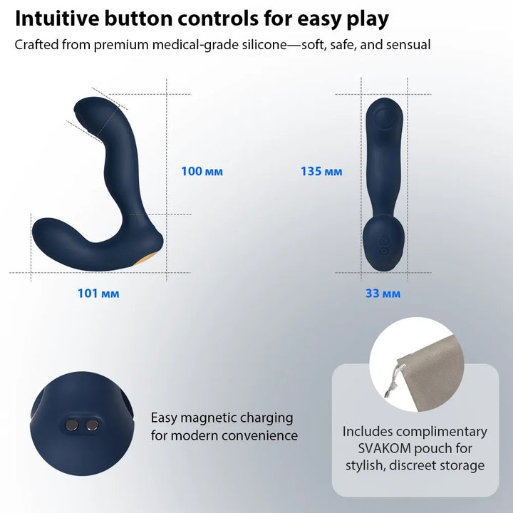 SVAKOM Iker Neo – Prostatavibrator mit Klopffunktion und App