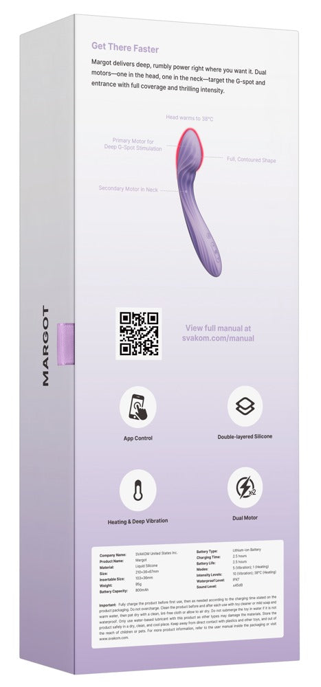 SVAKOM Margot – G-Punkt-Vibrator mit Wärmefunktion und App