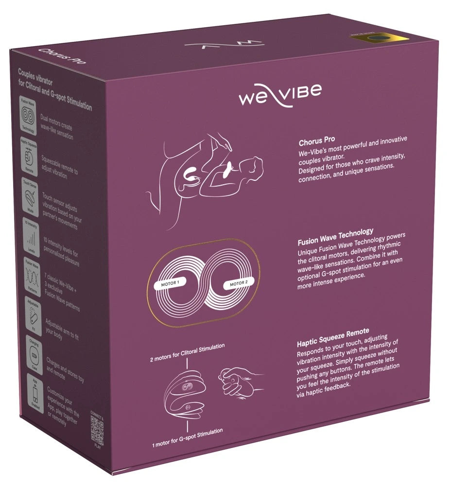 We-Vibe Chorus Pro Schwarz – Premium Paarvibrator mit App-Steuerung