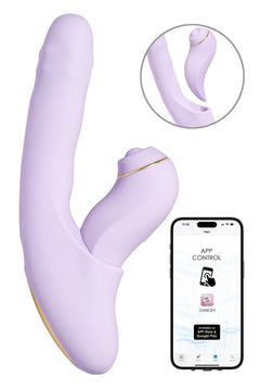 SVAKOM DuoGlow – 2-in-1-Stoßvibrator mit Perlen und Klopfstimulator