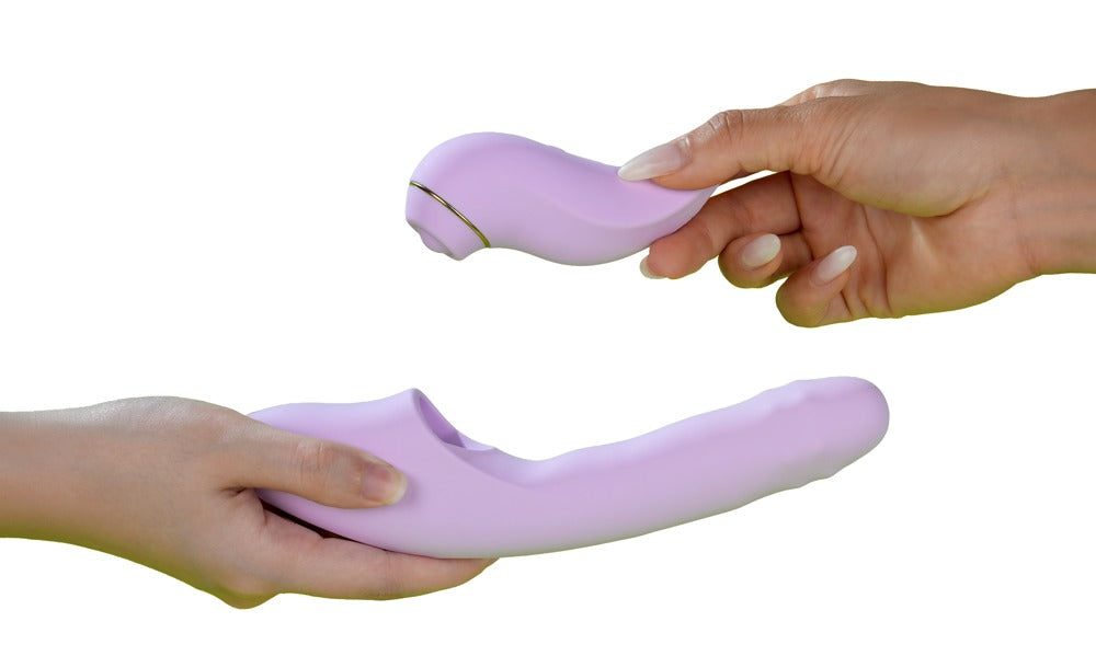 SVAKOM DuoGlow – 2-in-1-Stoßvibrator mit Perlen und Klopfstimulator