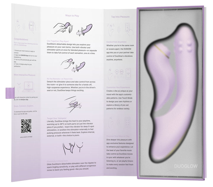 SVAKOM DuoGlow – 2-in-1-Stoßvibrator mit Perlen und Klopfstimulator