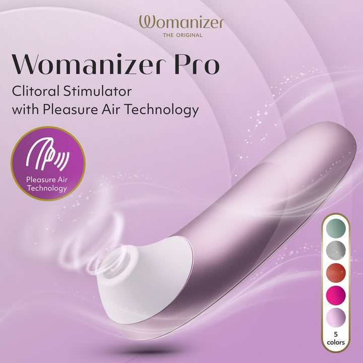 Womanizer Pro Klitorisstimulator mit 11 Intensitäten – Lila