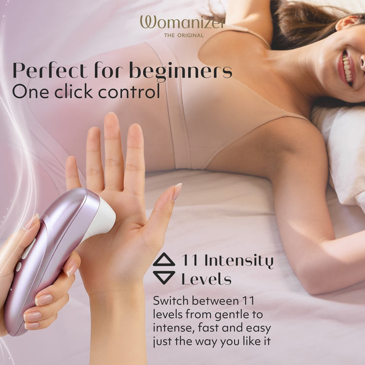 Womanizer Pro Klitorisstimulator mit 11 Intensitäten – Lila