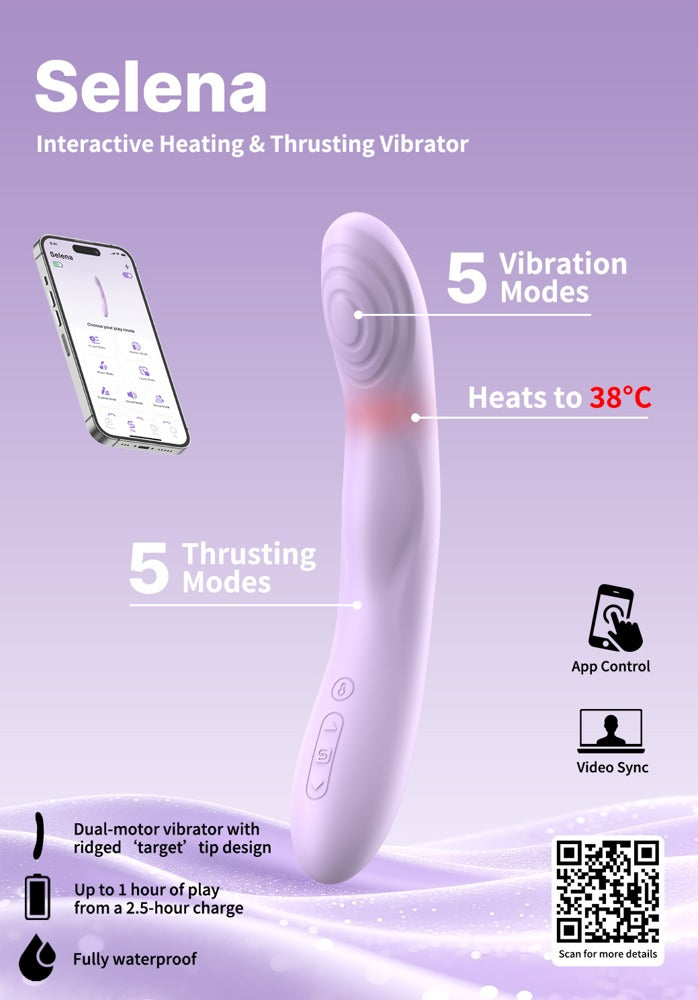 SVAKOM Selena – Stoßvibrator mit Wärmefunktion und App
