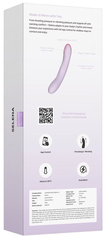SVAKOM Selena – Stoßvibrator mit Wärmefunktion und App