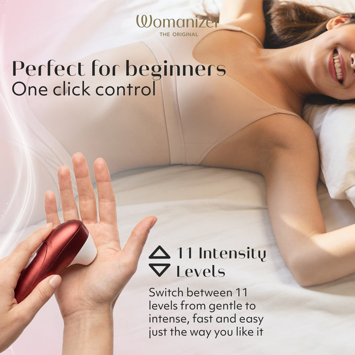 Womanizer Pro Klitorisstimulator mit 11 Intensitäten – Rot